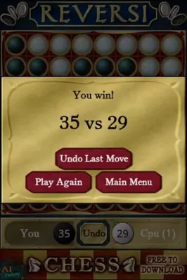 Reversi Free android App screenshot 0